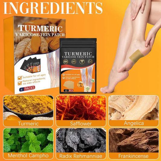 Herbal Turmeric Varicose Vein Patch